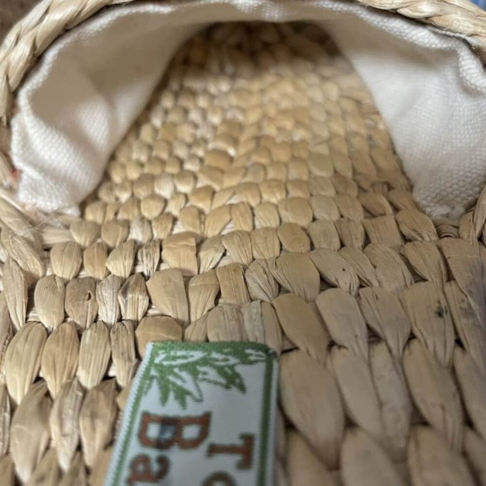 Tommy Bahama Woven Straw Palm Tree Sandals | Resort Coastal Cottagecore Tropical - Picture 4 of 11